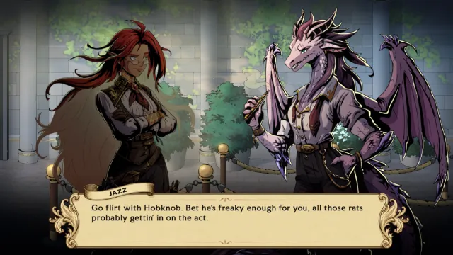 Get lost in the world of Ledgerbound, a tactical combat, dating, and resource management RPG