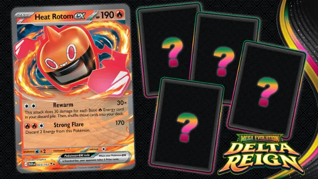 Get a sneak peek at select cards from the upcoming The Pokémon TCG: Mega Evolution—Delta Reign expansion