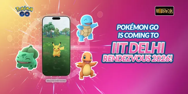 Pokémon GO heading to IIT-Delhi for Rendezvous 2026