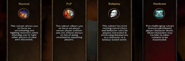 World of Warcraft Forever lays out your choices of dual names and realm types