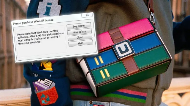 WinRAR tells unpaid users to buy viral handbag that costs as much as five licenses