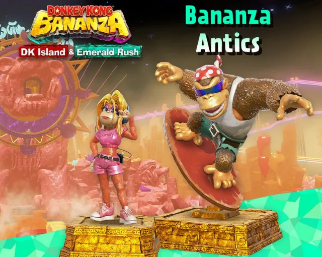 Donkey Kong Bananza "Bananza Antics" Emerald Rush Event Now Live