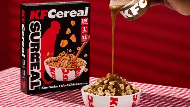 KFC launches chicken-flavored cereal designed to be eaten with gravy instead of milk