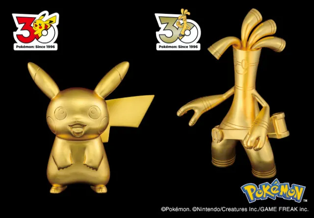 Pokémon Co. working on gold Pikachu and Gholdengo statues