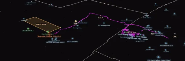 Elite Dangerous players are building interstellar highways across the in-game galaxy