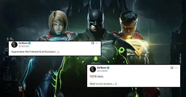 Ed Boon finally gives comments about Injustice 3 rumors but he's as cryptic as ever