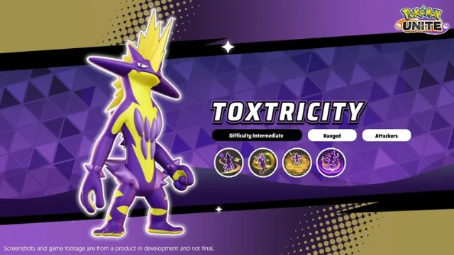 Toxtricity now available in Pokémon UNITE