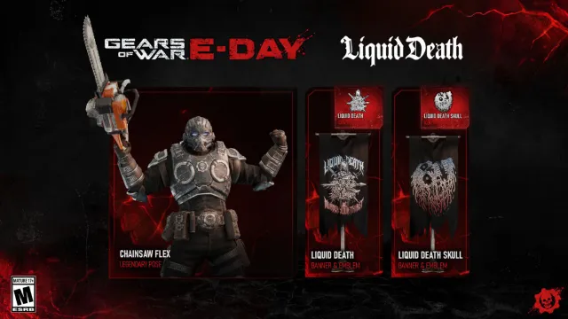 Gears of War: E-Day x Liquid Death – Unlock a Legendary Pose and More