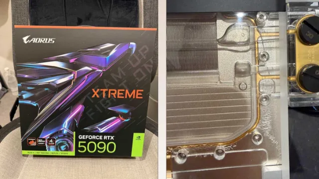 GIGABYTE AORUS RTX 5090 XTREME WATERFORCE User Says The GPU Waterblock Developed Cracks In Just 3 Weeks Without Being Misused, But Received A Timely Replacement