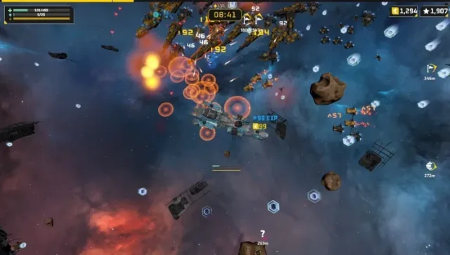Space bullet heaven roguelike Sublight is full of chaotic battles