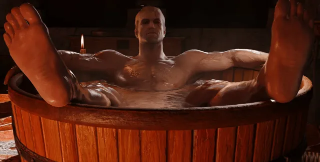 A Remastered Witcher 3 Means A New Bathtub Geralt