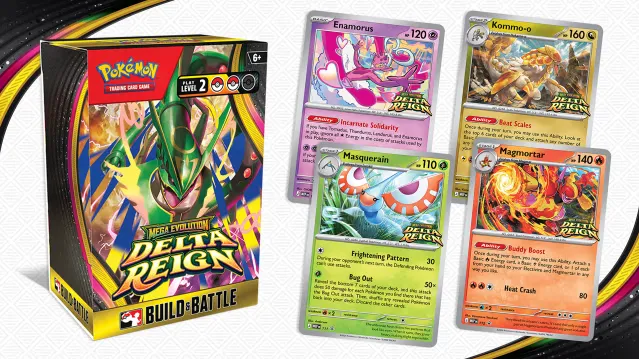 Play at a Pokémon TCG: Mega Evolution—Delta Reign Prerelease Event
