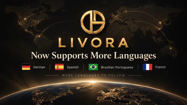 LIVORA Expands With Four New Languages