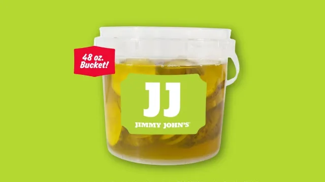 Jimmy John’s launches new 48oz “Swicy” pickle bucket but not at all stores