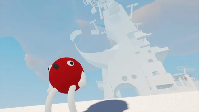 Sometimes the thing you need is a wonderfully ethereal physics platformer jam game where you are a little round guy with very stretchy arms called Big Stretch