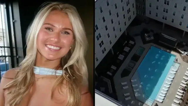 Student survives 90-foot fall from apartment window after landing on metal bench