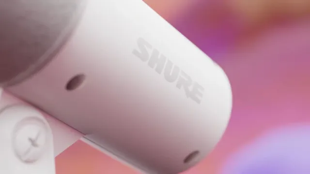 Shure is finally launching one of its microphones in a true all-white colorway