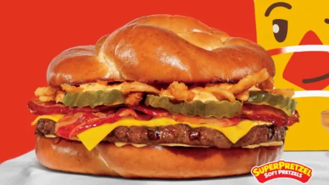 Burger King reveals new Game Day Pretzel Burger loaded with nacho cheese