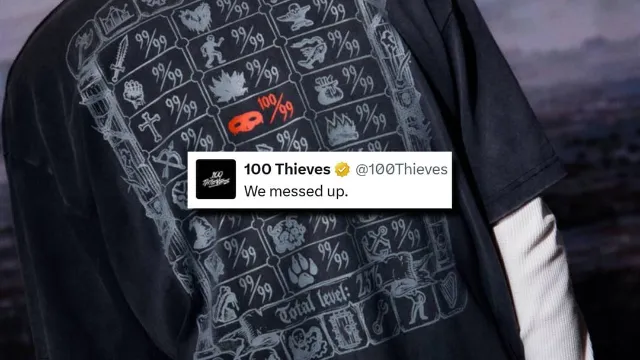 100 Thieves admits “we messed up” after AI design sparks RuneScape merch backlash