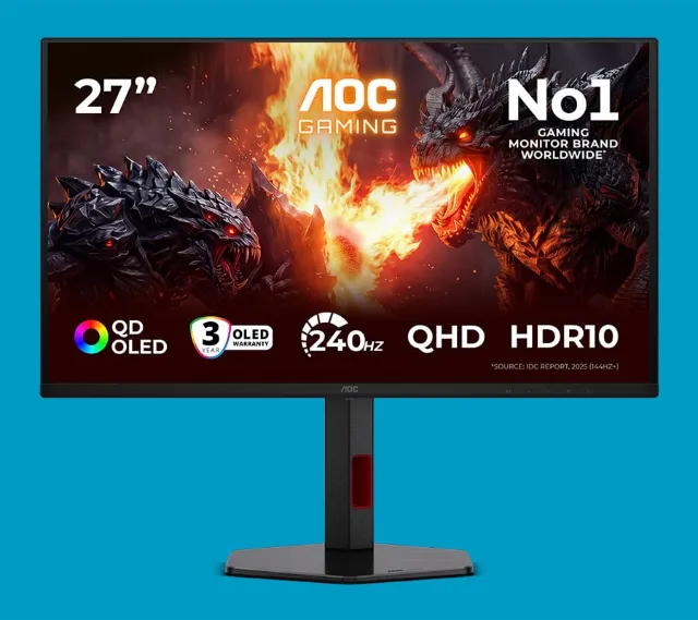 Win a 27in AOC Gaming 240Hz QD-OLED monitor