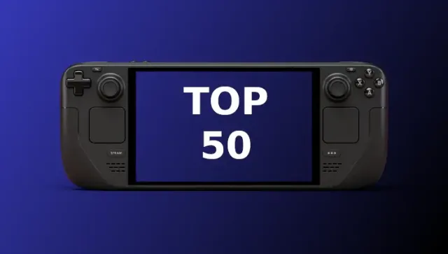 Here's the top 50 most played games on Steam Deck for September 2026