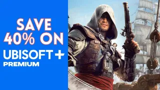 Save 40% on Ubisoft+ Premium and play Assassin's Creed Black Flag Resynced Deluxe Edition