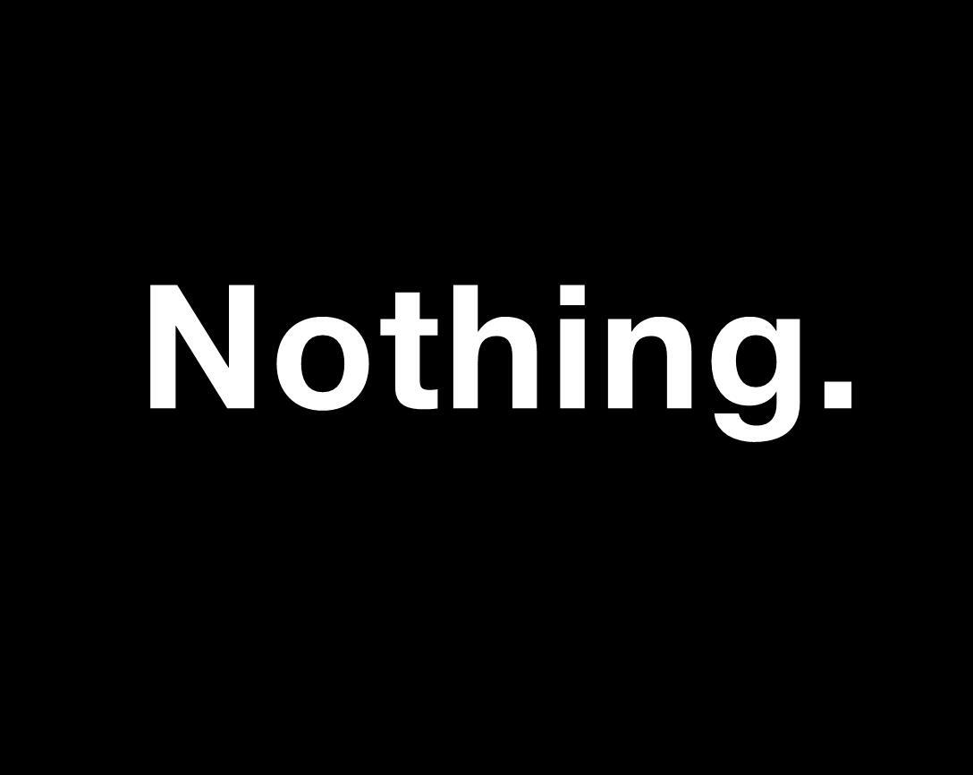 Nothing. cover art