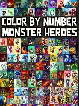 Color by Number: Monster Heroes cover