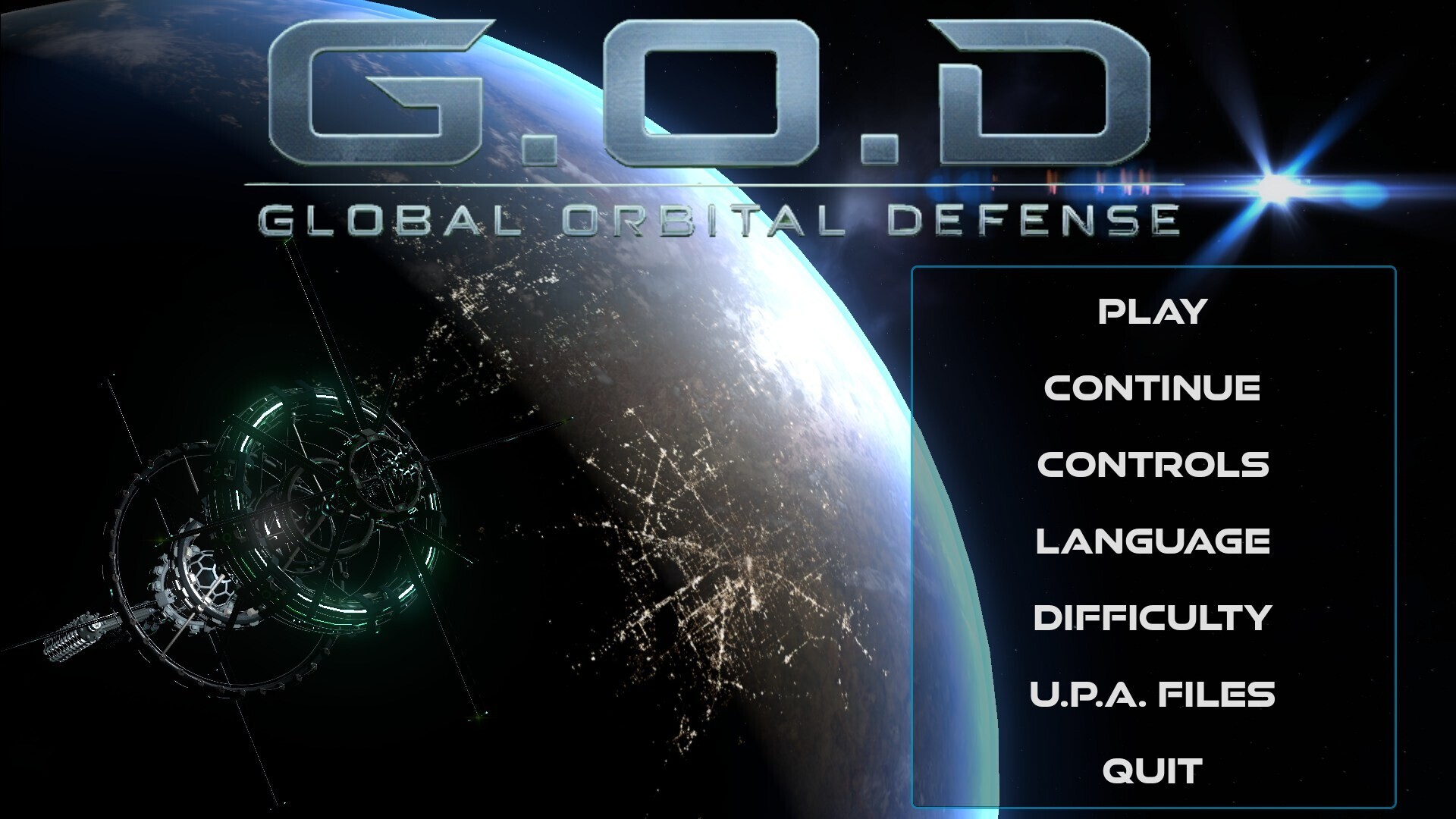 G.O.D. Global Orbital Defense cover art
