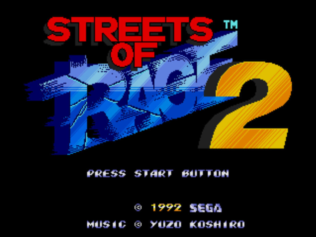 Streets of Rage 2 cover art
