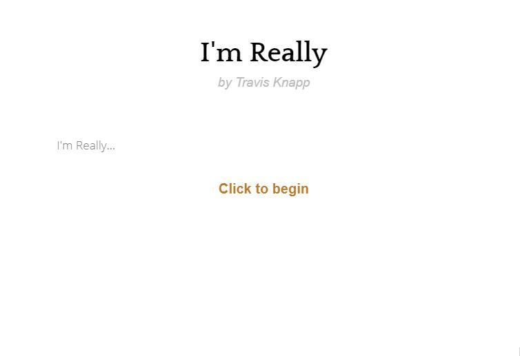 I'm Really... cover art