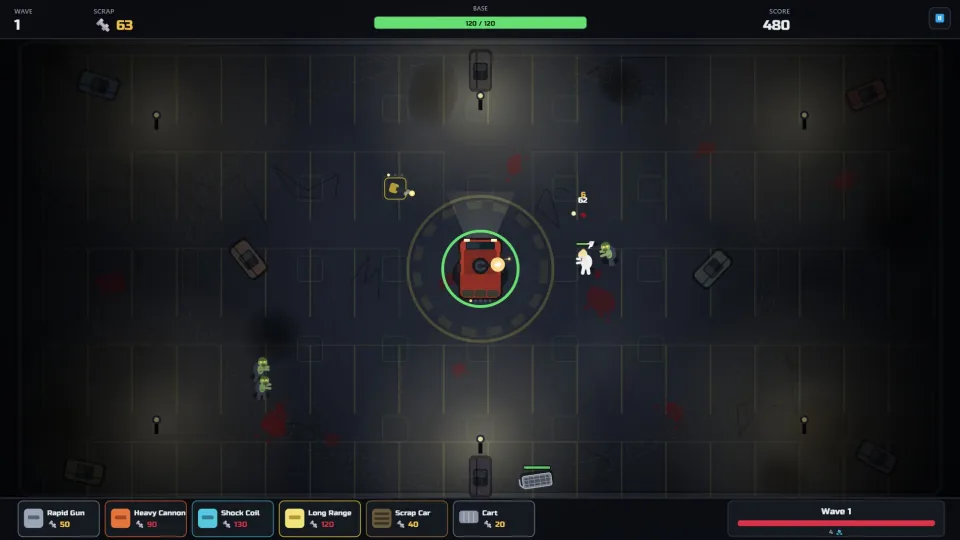 Zombie Parking Lot Defense cover art