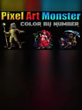 Pixel Art Monster: Color by Number cover