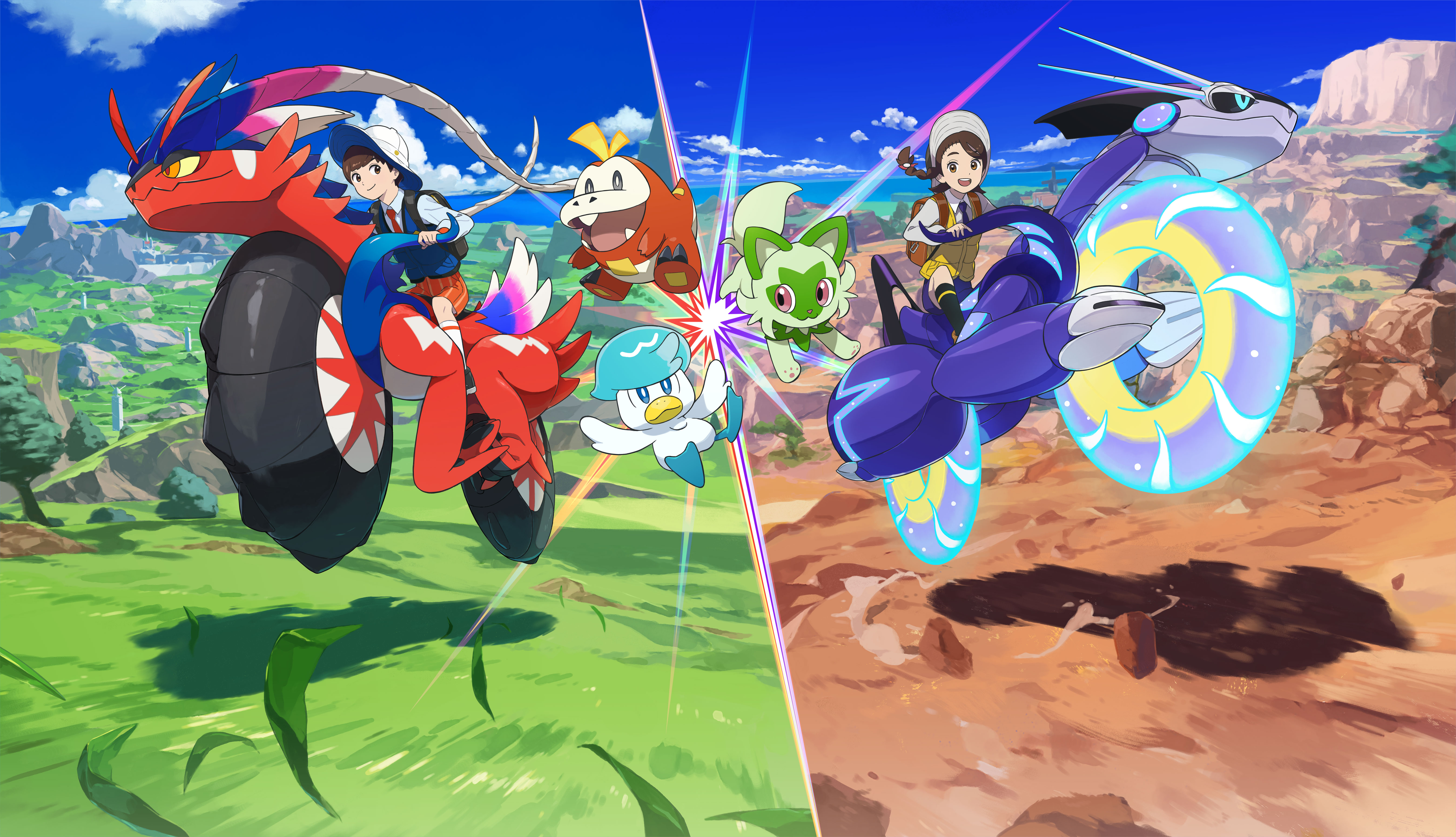 Pokémon Scarlet and Violet cover art