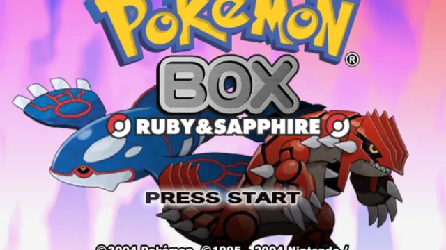 Pokémon Box: Ruby & Sapphire screenshot