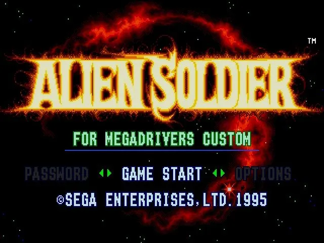 Alien Soldier screenshot