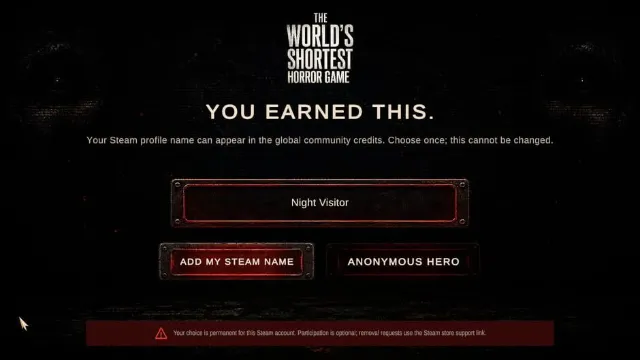 The World's Shortest Horror Game screenshot
