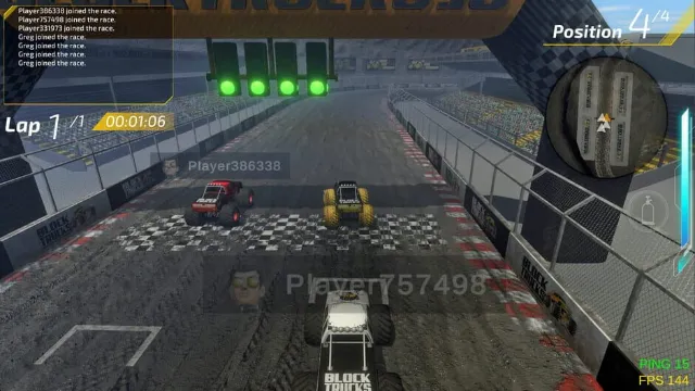 Block Trucks Multiplayer Racing screenshot
