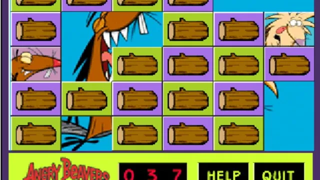 The Angry Beavers: Match-Master screenshot