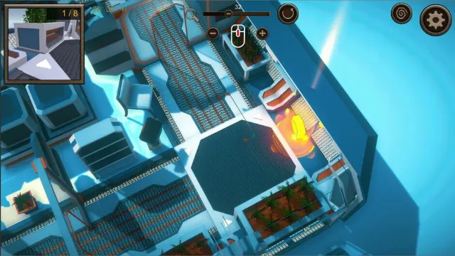 Hidden Space Station Top-Down 3D screenshot