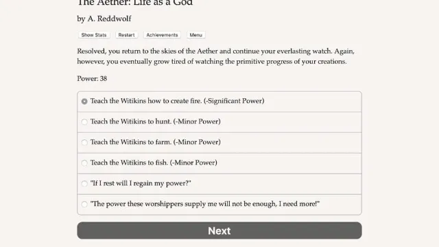 The Aether: Life as a God screenshot