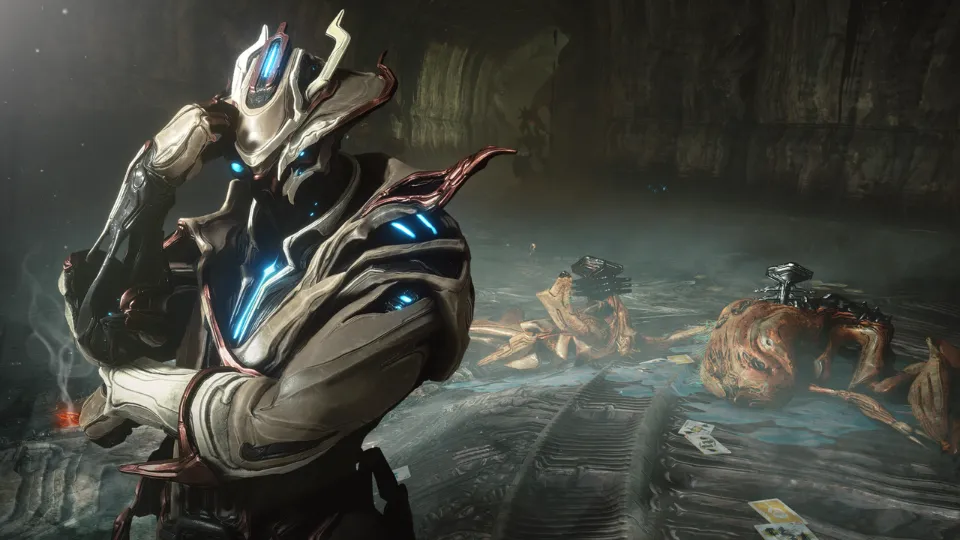Gambling, noir detectives, and urinating robots: Warframe's long-awaited Tau update is unlike anything I could possibly have predicted