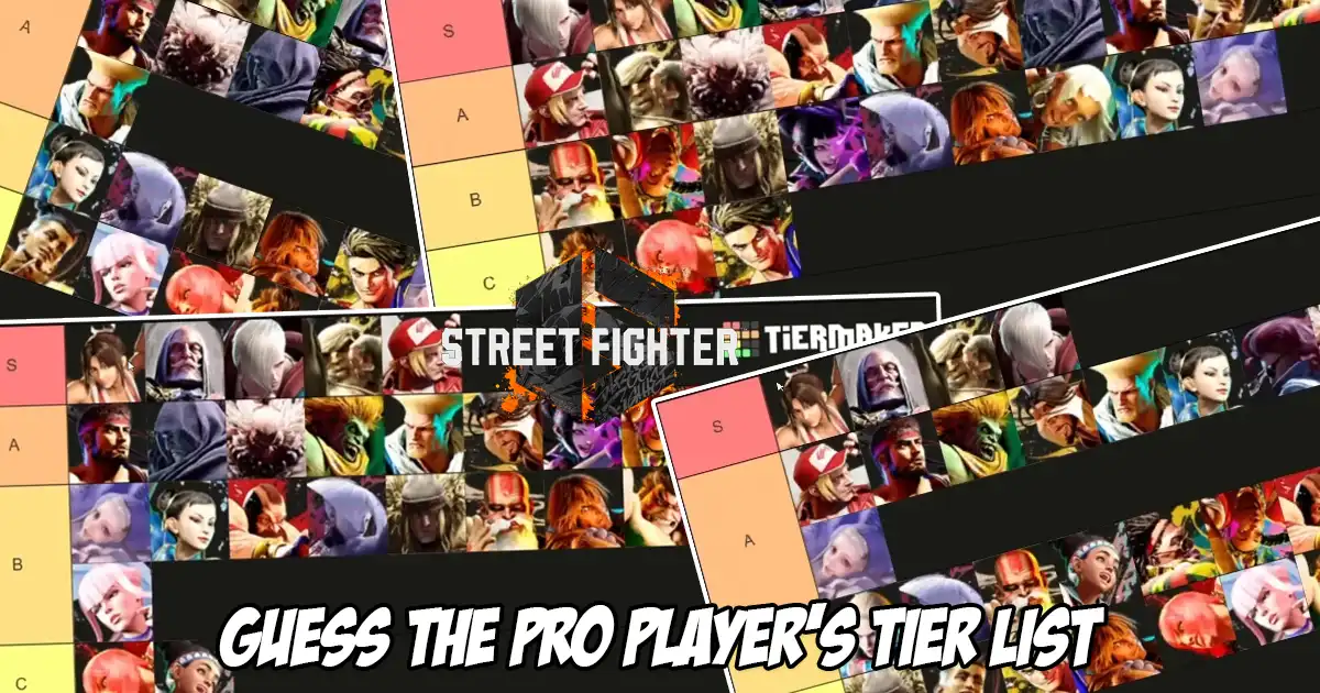 Broski attempts to guess which Street Fighter 6 pro player created each tier list based on perceived biases