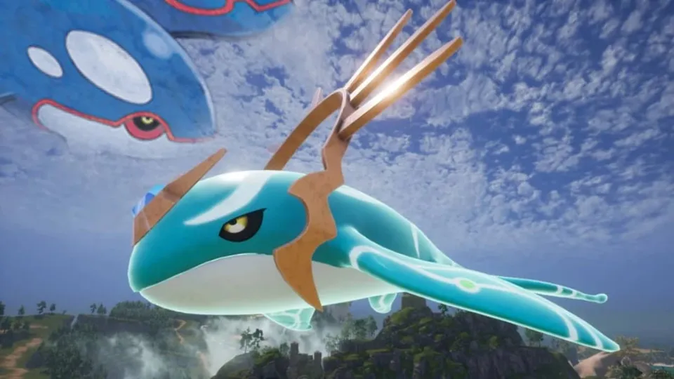 Palworld’s new Legendary whale reignites Pokemon copy debate over Kyogre similarities