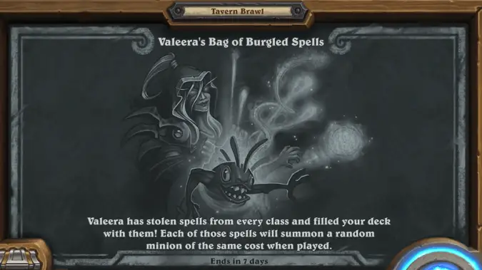 Revel in randomness and get ready to win Valeera’s Bag of Burgled Spells Hearthstone Tavern Brawl
