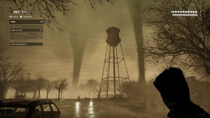 Fix up your van with a bunch of your best pals and escape an onslaught of tornados in survival co-op game Funnel Runners