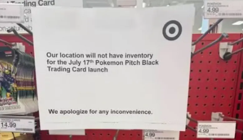 Pokémon's Pitch Black set is mysteriously absent from some Target stores