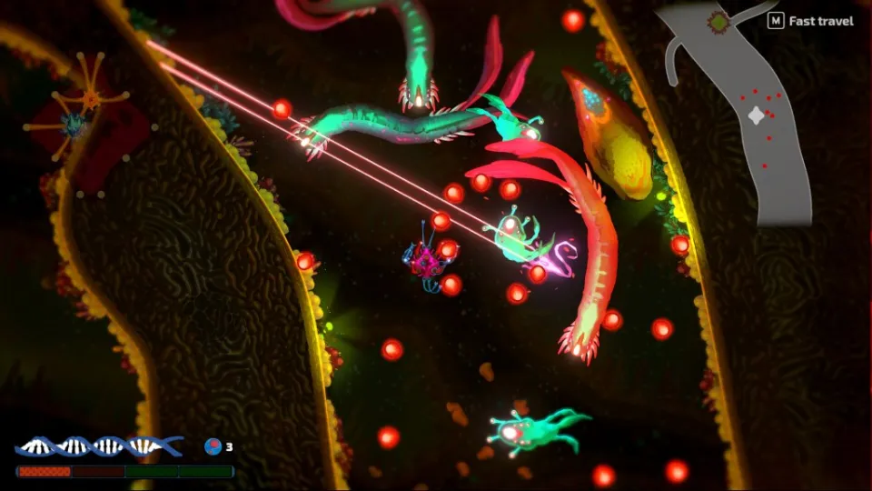 Pathogenic is a lovely top-down shooter that splices Spore, Plague Inc. and Innerspace