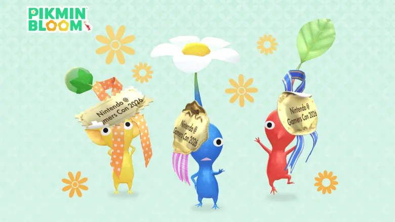 Pikmin Bloom's Present Sticker (Gold) Decor Pikmin will be at Gamers Con 2026 in Taiwan