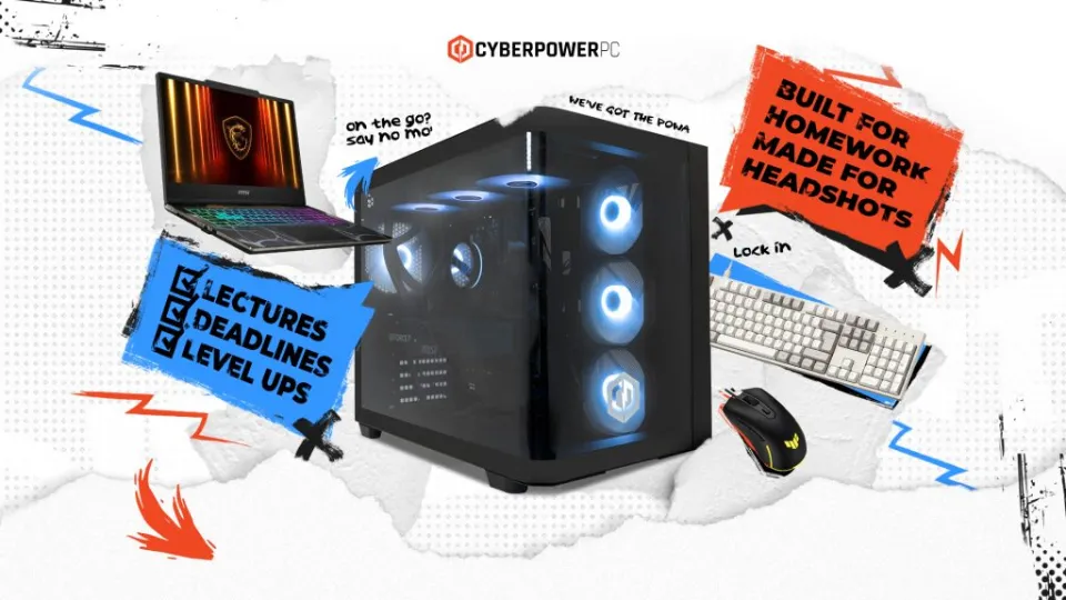 CyberPowerPC discounts PCs, laptops and more for back to school sale